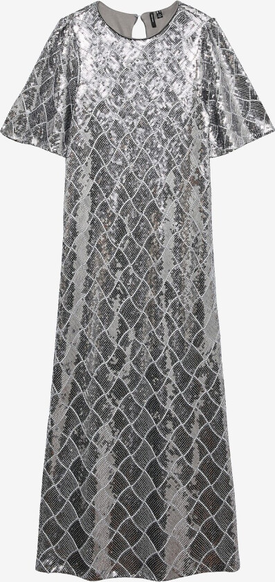 Plajettkjole vmMilka 2/4 7/8 Dress Wvn - Grå