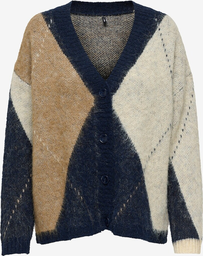 Kardigan carNoeme JQ LS Life V-neck KN - Blå