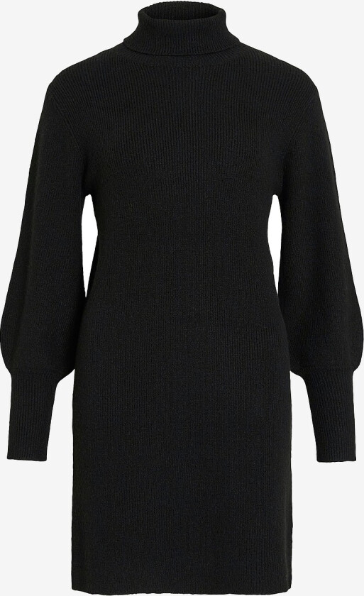 Kjole viEllie L/S Rollneck Dress/ka - Svart