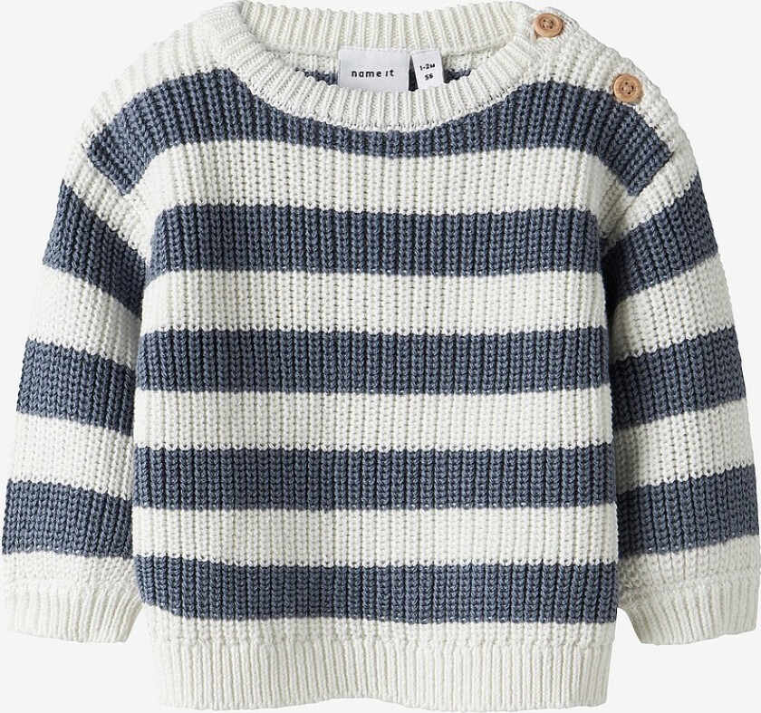 Pullover nbmOlfert LS Knit - Hvit