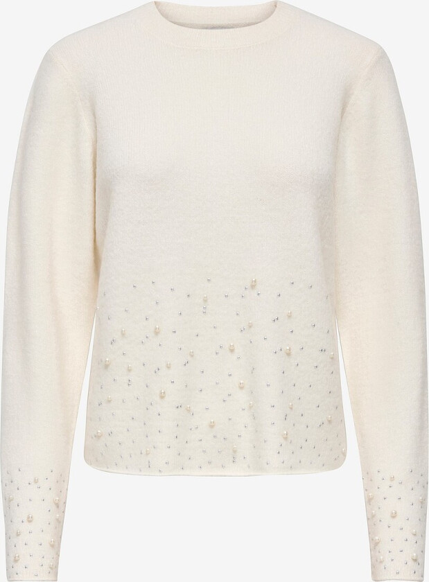 Pullover jdyPearl L/S O-neck Pearl - Hvit