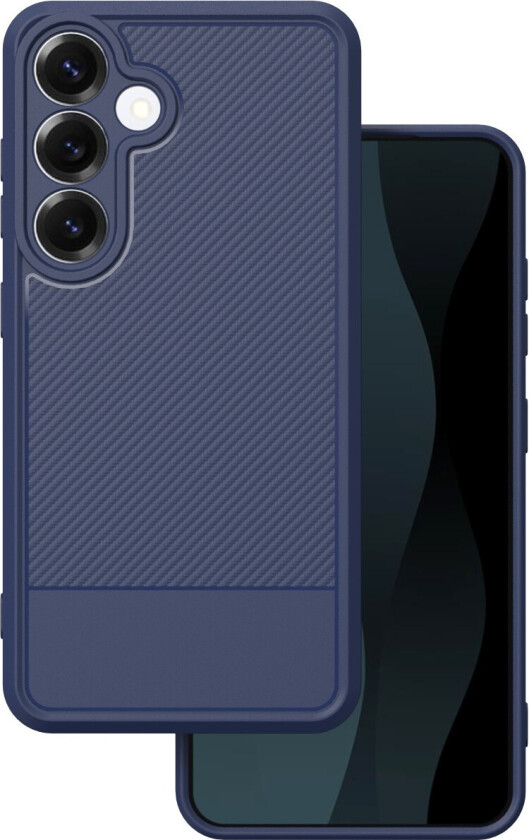 Enkel karbondeksel til Samsung Galaxy S25 - Blå