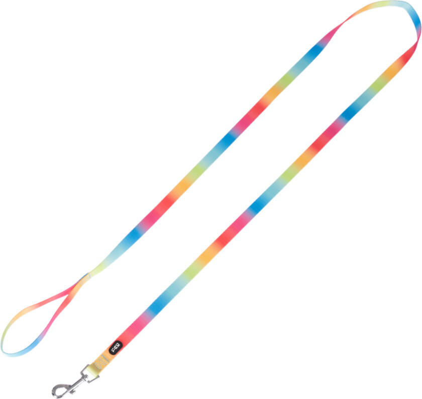 hundebånd Rainbow - Størrelse L: 200 cm lang, 25 mm bred