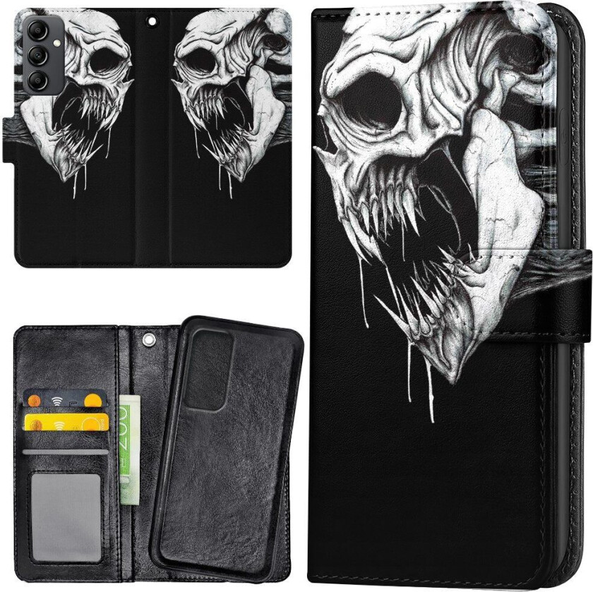 Samsung Galaxy A14 - Lommebok Deksel Dødningehode Monster