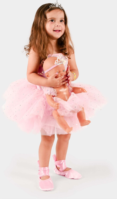 Bilde av Ballerina-sett med Dukke, 110-116 - Karrierekostymer - Polyester,Plast