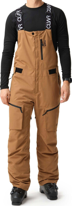 Men's Slash Bib Pants Workwear Brown