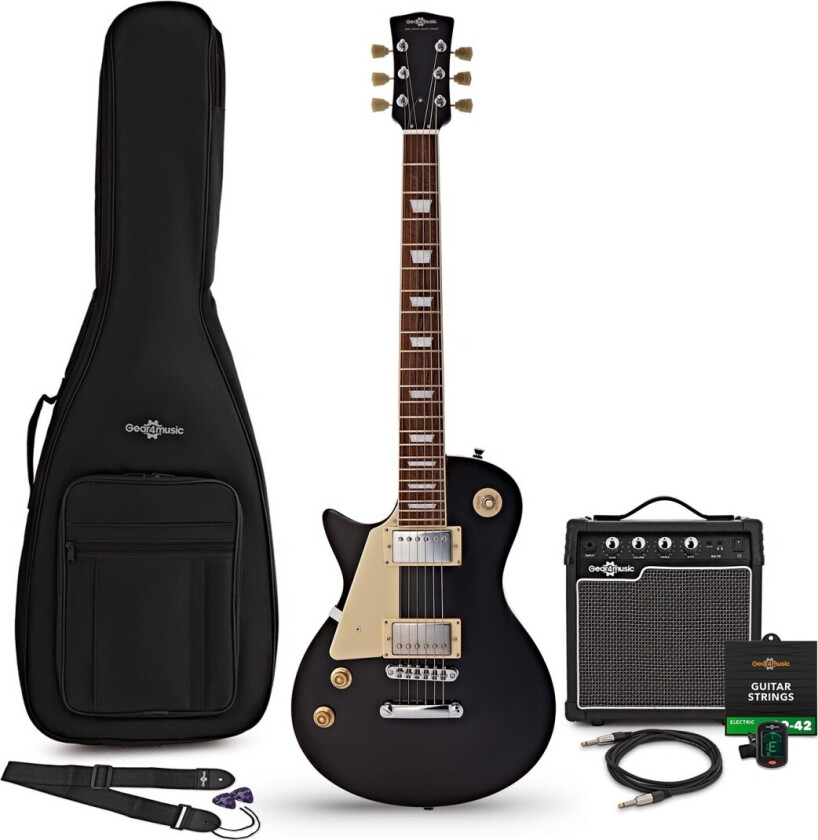 New Jersey Select Left Handed Electric Guitar Black 10W Guitar Amp & Accessory Pack
