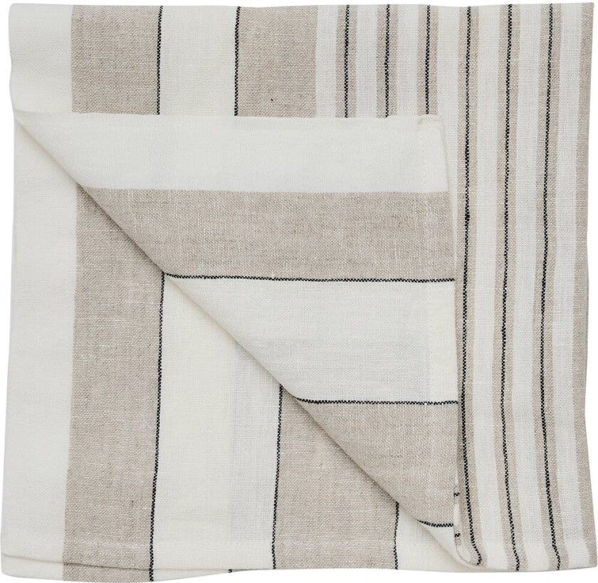 Noah linneserviett 50x50 cm Beige stripe