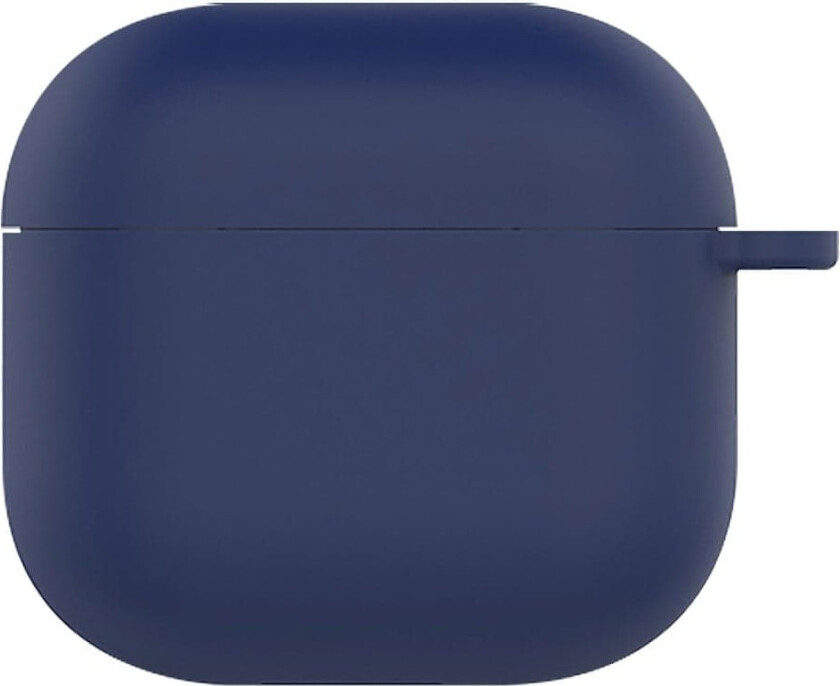AirPods 4 silikonetui med mykt, trådløst øreproppdeksel - Mørkeblå