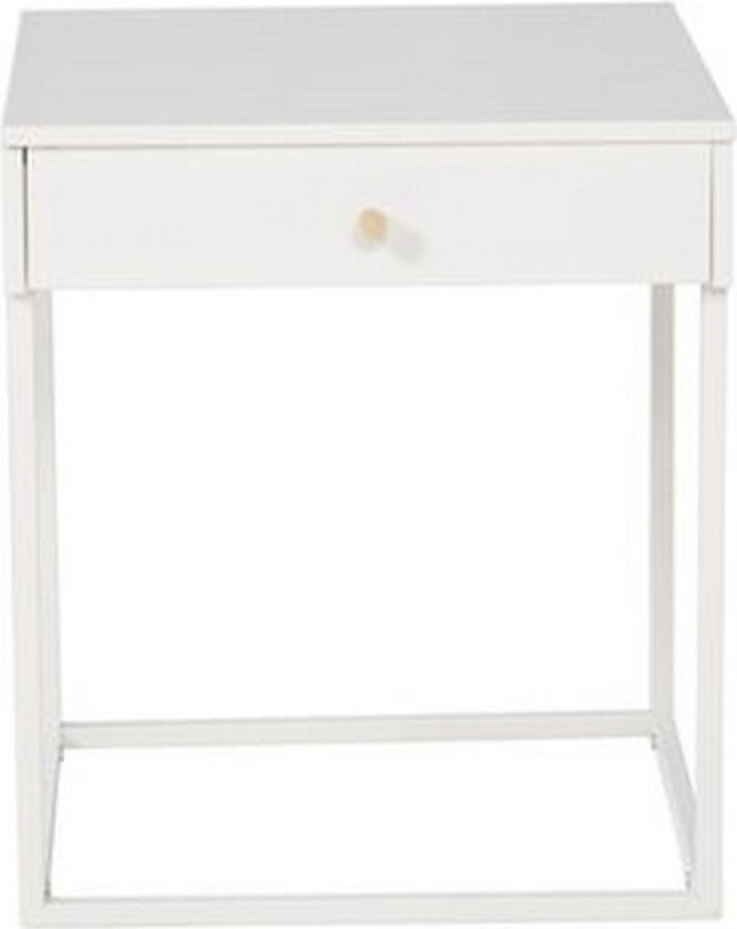 Nattbord Bakal - Hvit