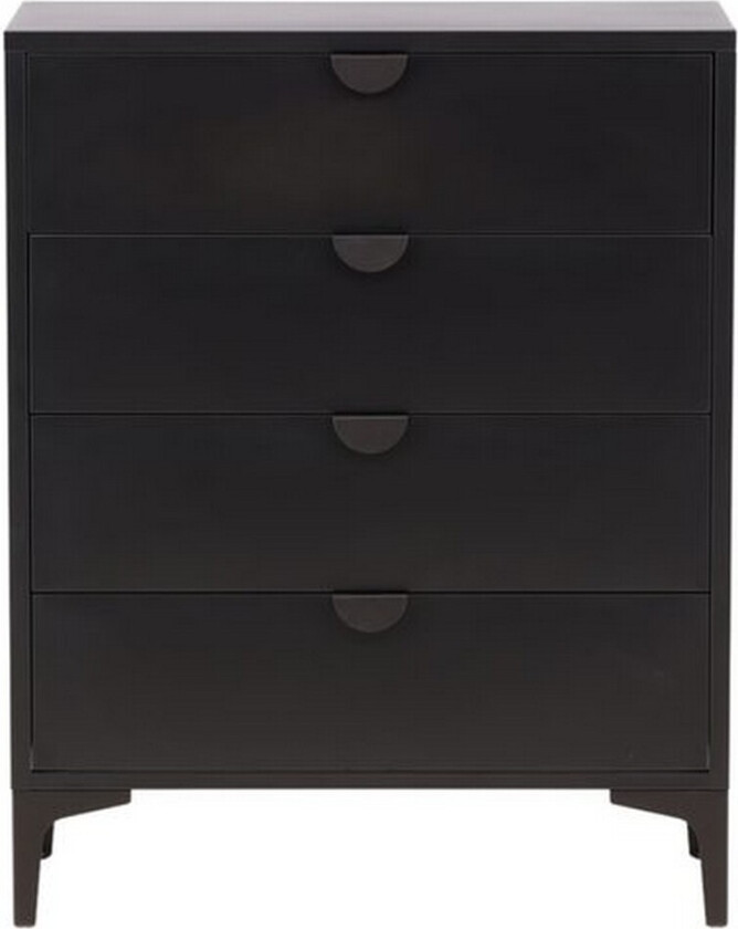 Kommode Piring - Svart, 40x78x98