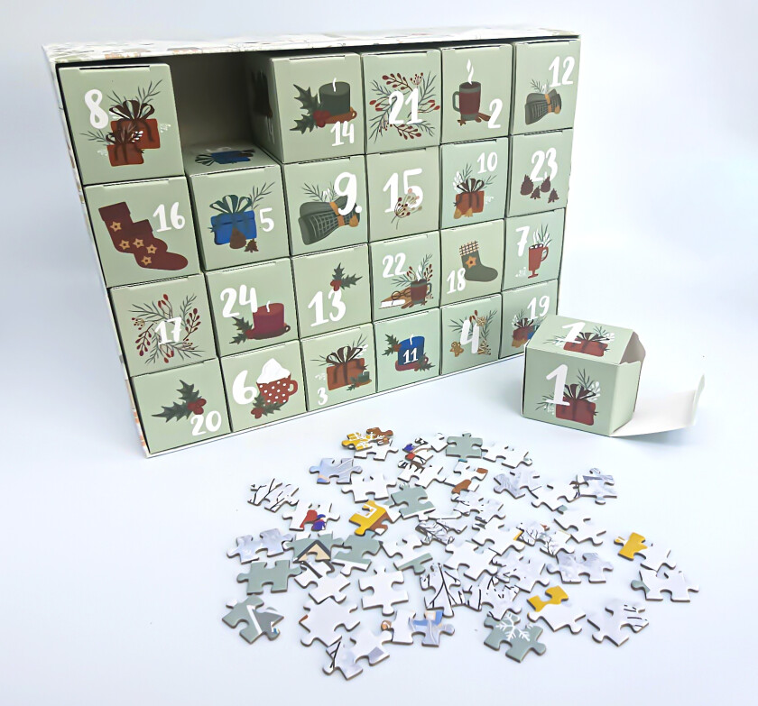 Adventskalender puslespill 1000