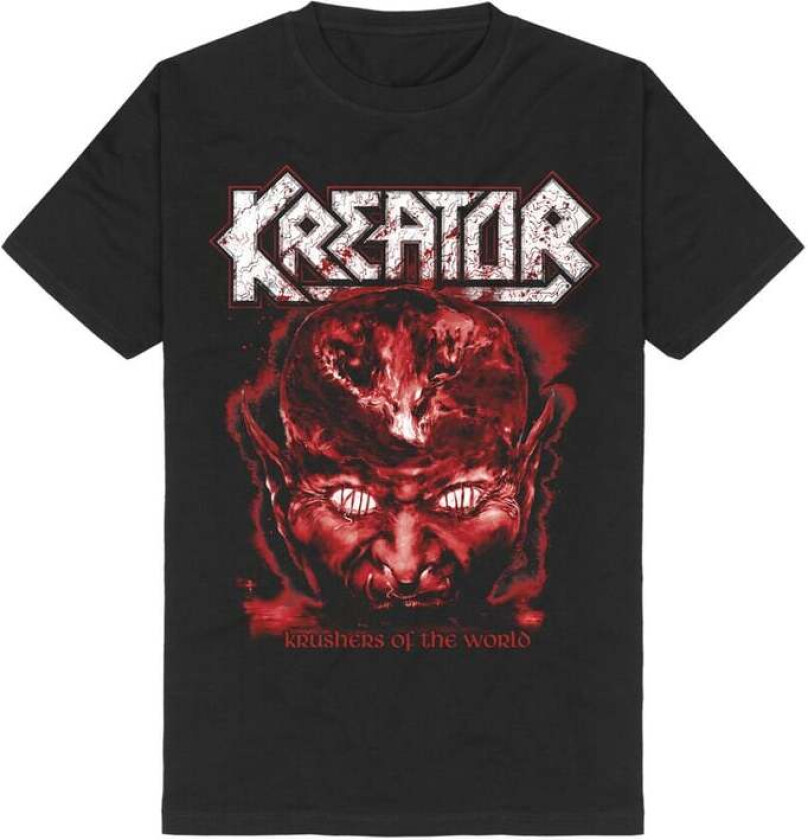T-skjorte - Krushers of the World Demon Head - S til 3XL - Herrer - svart