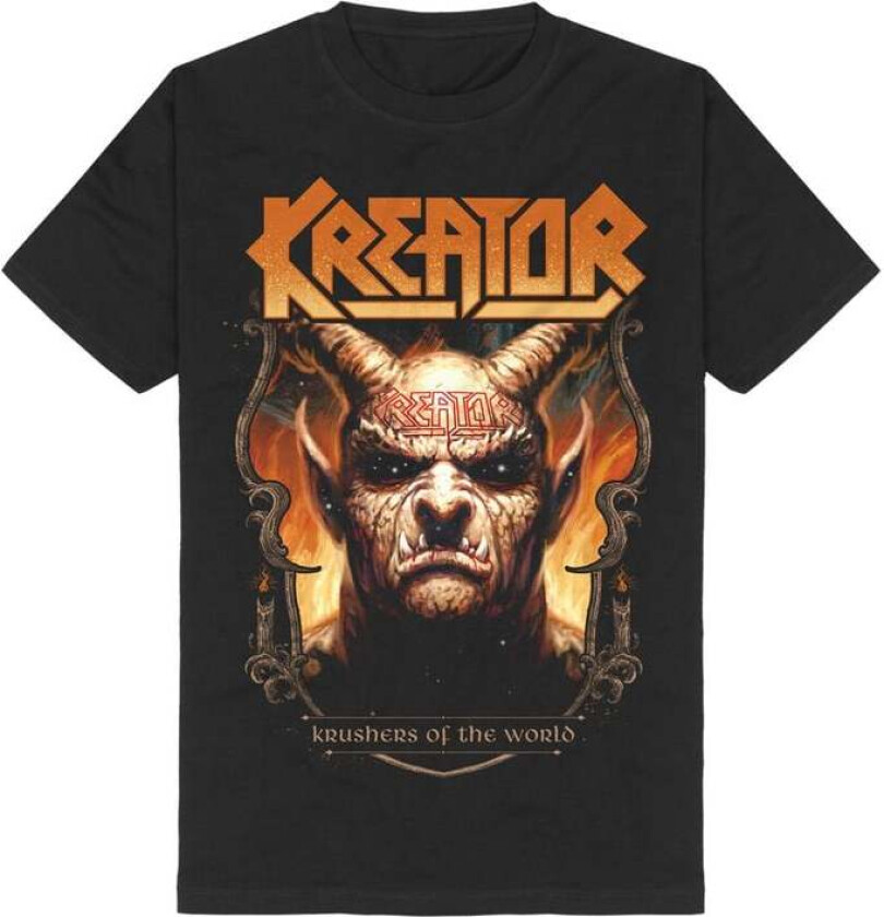 T-skjorte - Krushers of the World Demon Crest - S til 3XL - Herrer - svart