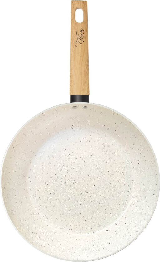 Stekepanne i aluminium med keramisk belegg 28 cm - Hvit