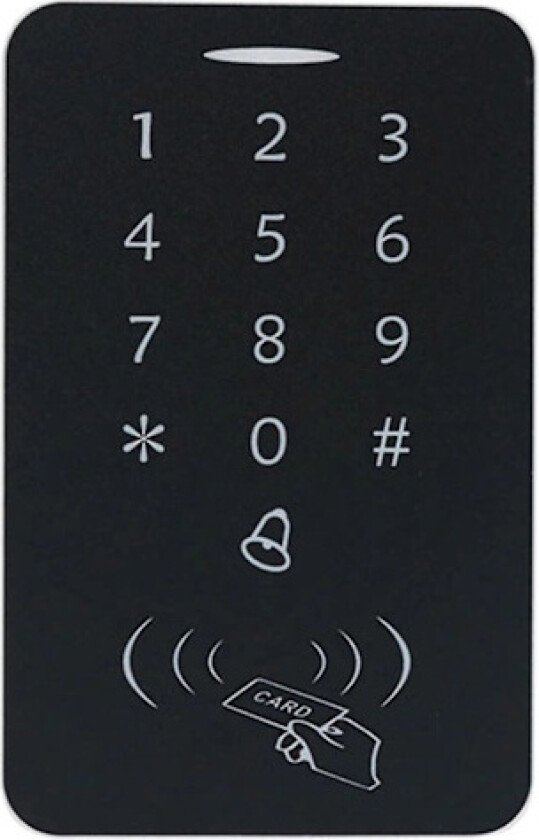 Nøkkelfri dørlås med tastatur, smart lås elektronisk ytterdørslås berøringsskjerm tastatur dørlås automatisk lås støtter 1000 brukere