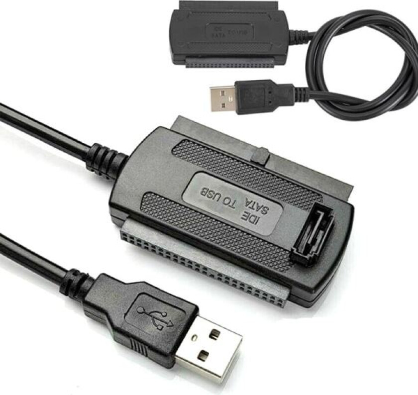 Bilde av USB 2.0 til IDE-adapter-konverterkabel for 2,5 3,5 tommers harddisk Dr Black
