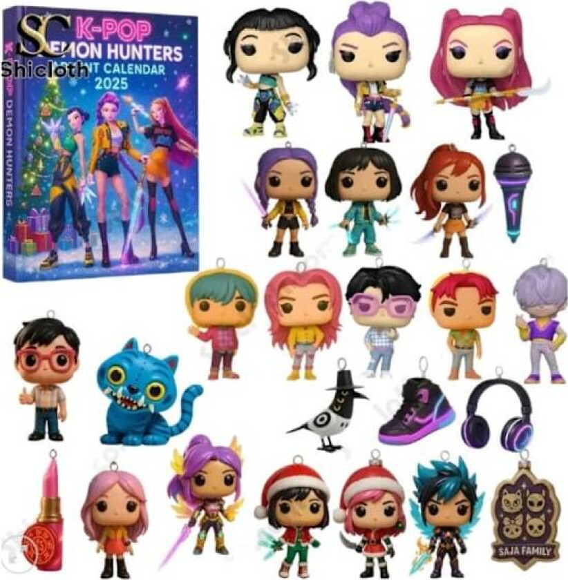 Kpop Devil Hunter Adventskalender Juletrepynt Akrylanheng