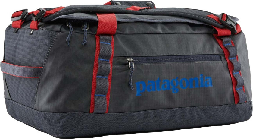 Black Hole Duffel 40L Smolder Blue w/Amanita Red