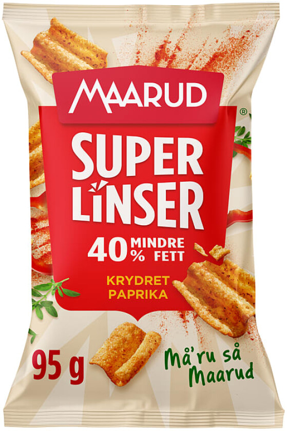 Maarud Supercrisp Krydret Paprika 95g