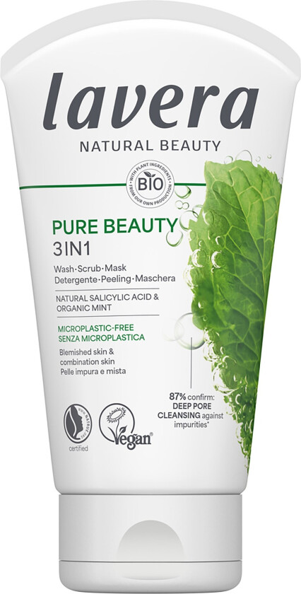 Pure Beauty 3in1 Wash Scrub Mask 125 ml