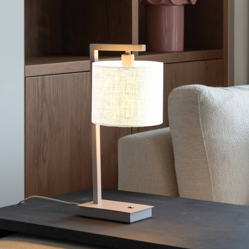 IT'S ABOUT ROMI bordlampe Boston, hvit/sandfarget