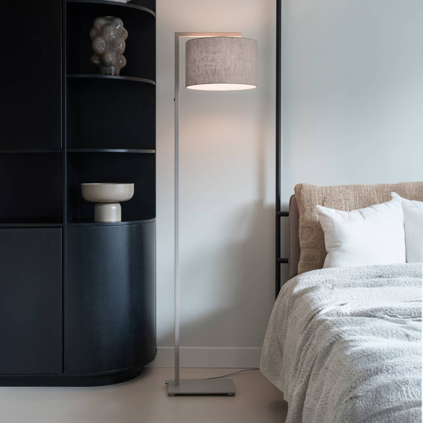 IT'S ABOUT ROMI Gulvlampe Boston Ø32cm mørkegrå/sandfarget