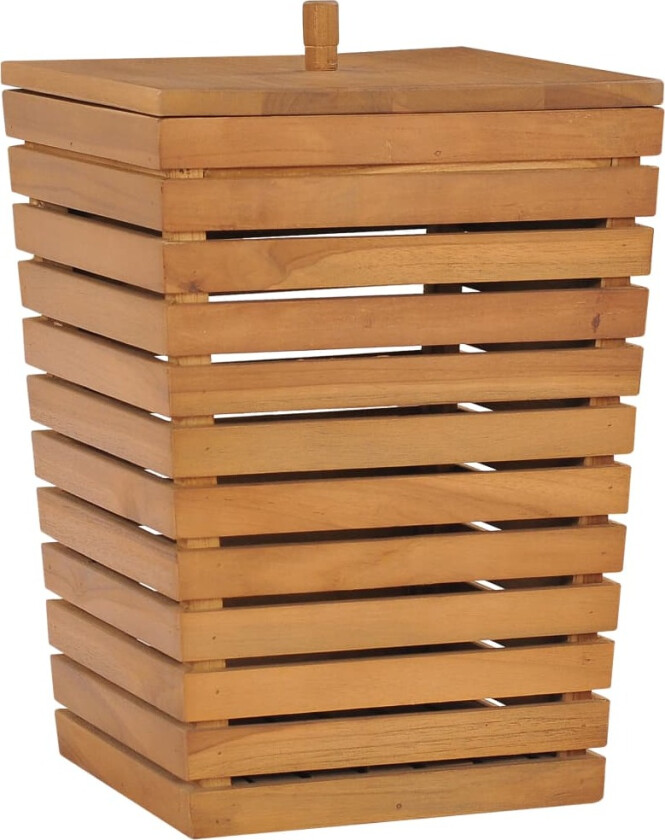 Skittentøyskurv 30x30x45 cm heltre teak