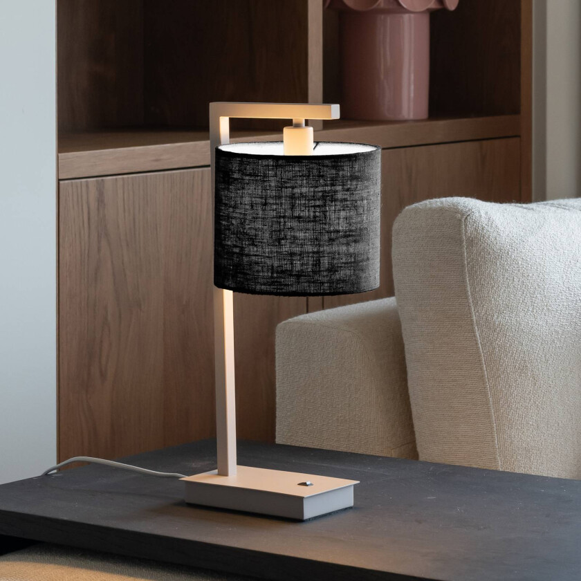 IT'S ABOUT ROMI bordlampe Boston, svart/sandfarget