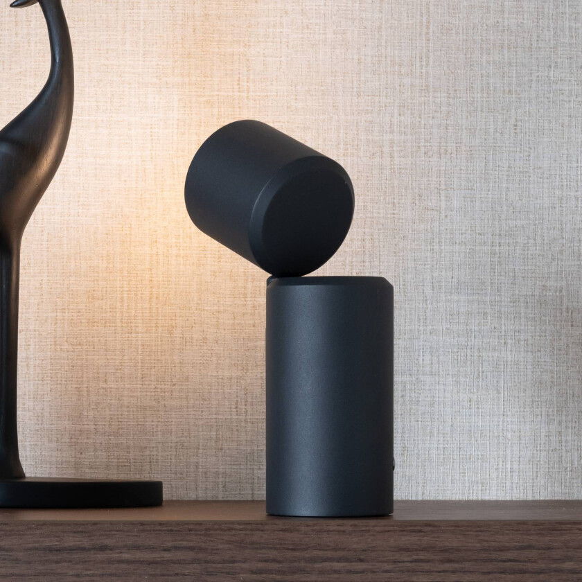 IT'S ABOUT ROMI LED-bordlampe Milan, svart, 19 cm