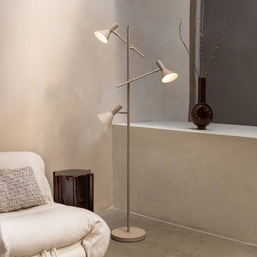 IT'S ABOUT ROMI Gulvlampe Izmir, sandfarget, 3 lyskilder