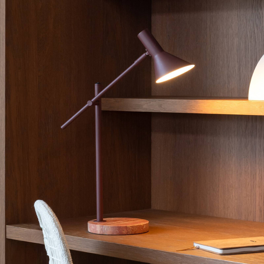 IT'S ABOUT ROMI bordlampe Izmir, mørkerød, høyde 59 cm