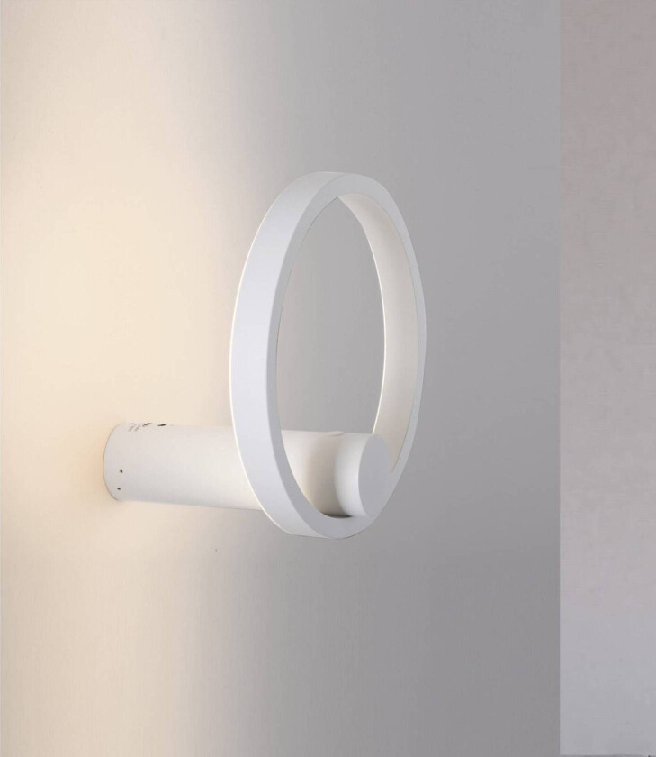 JUST LIGHT. LED-batteridrevet vegglampe Archie, hvit, 3000 K