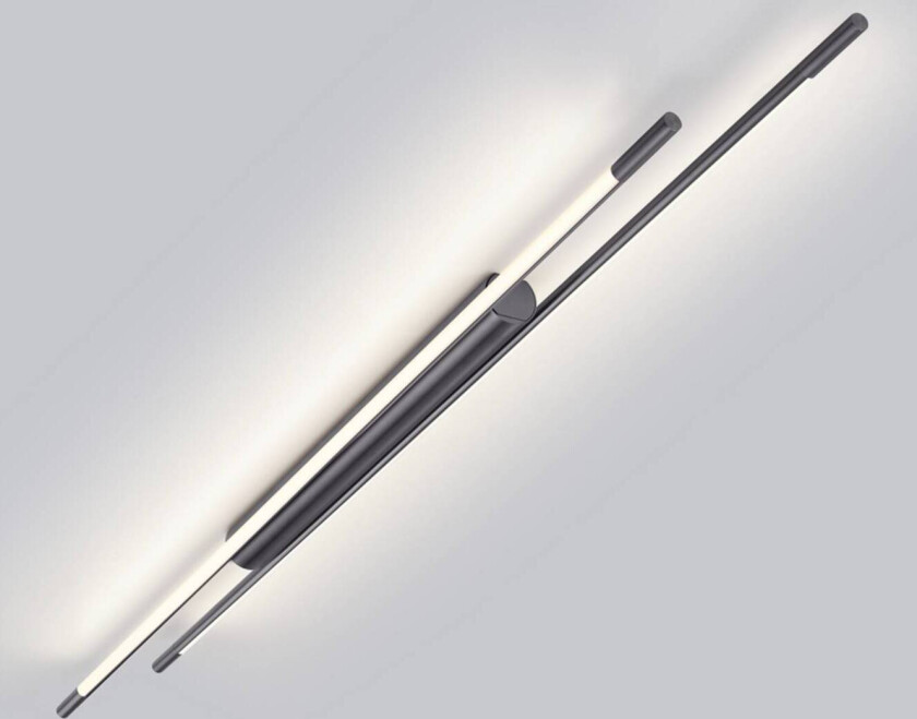 LED-taklampe LEDA, titangrå, 150 cm, dimbar