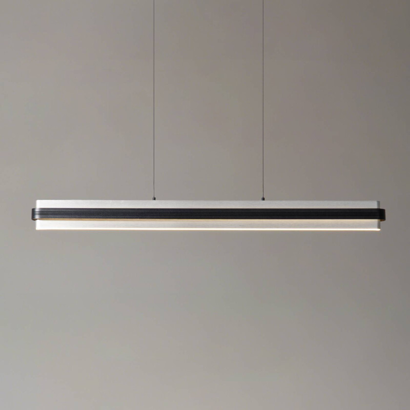 Lucande LED-hengelampe Tarnin, svart/nikkel, 98 cm