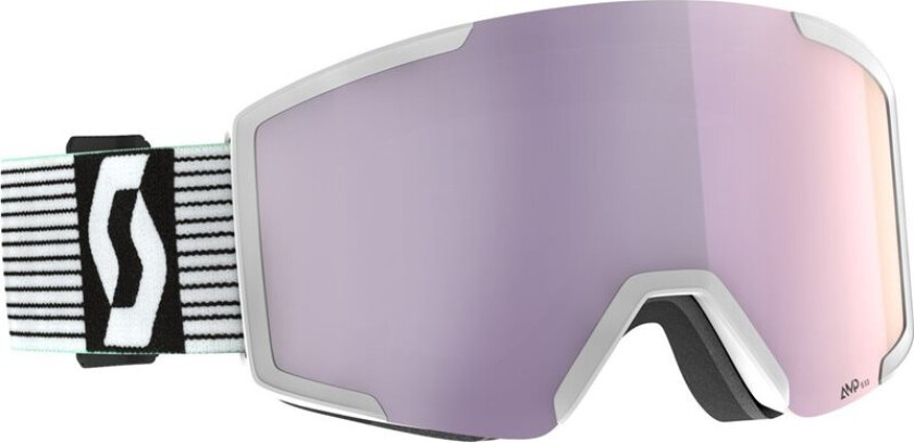 Goggle Shield White/Mint Green Amp Lavender Chrom