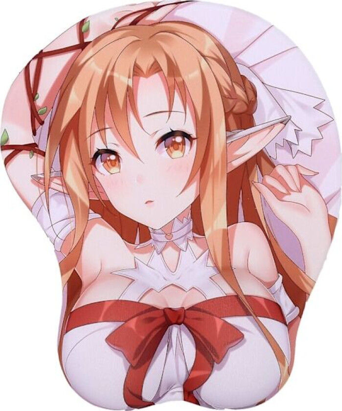 Sword Art Online Asuna 3D Anime Musmatte med Håndleddstøtte Gaming Musmatte 2-veis Skin (Asuna 2)
