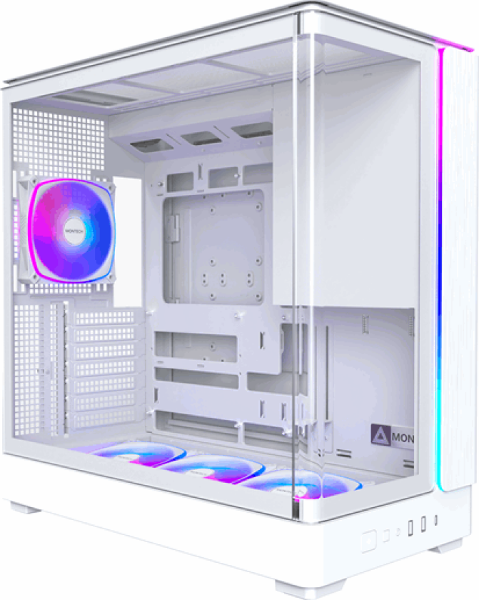 King 45 Pro White - Kabinett - Miditower - Hvit