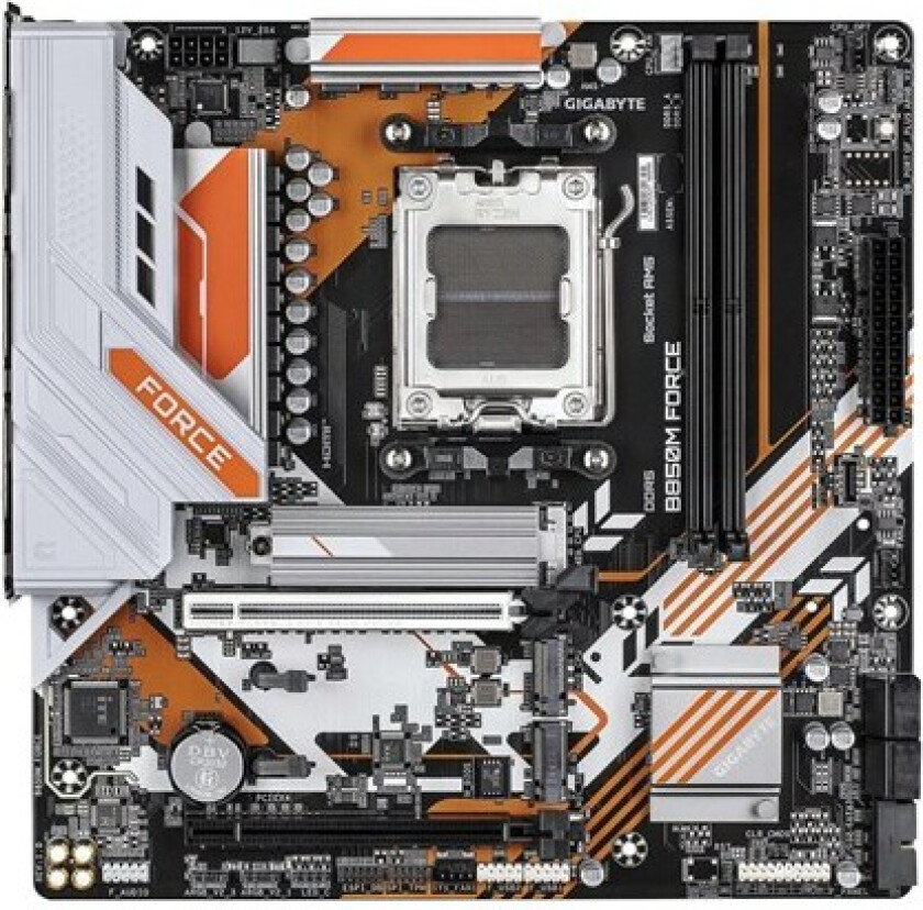B850M FORCE - motherboard - micro ATX - Socket AM5 - AMD B850 Hovedkort - AMD B850 - AMD AM5 socket - DDR5 RAM - Micro-ATX