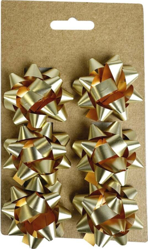 Rosetter Små 6 Stk Gull