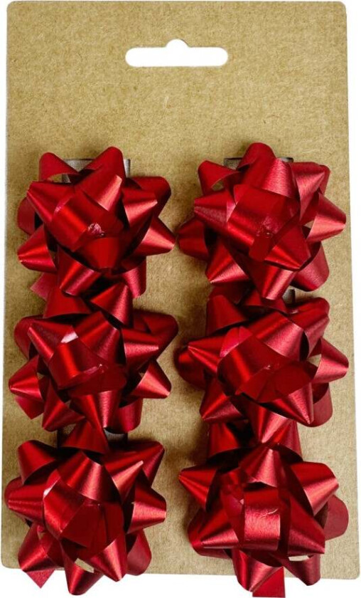 Rosetter Små 6 Stk Røde