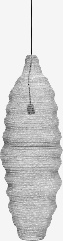 Lampe, Hdmesh, 30x30 cm - Sølv