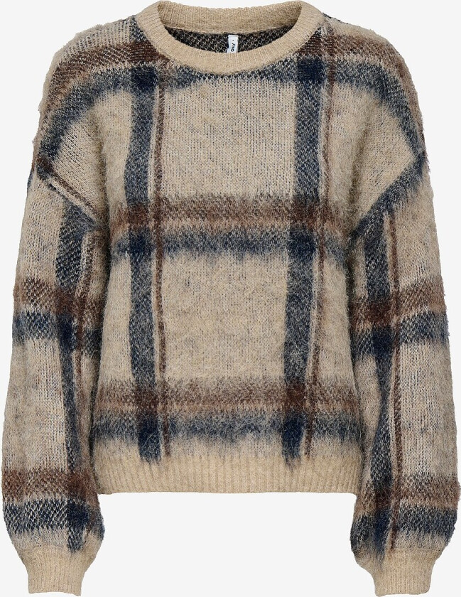 Pullover onlMarion Life LS O-neck Knt - Beige