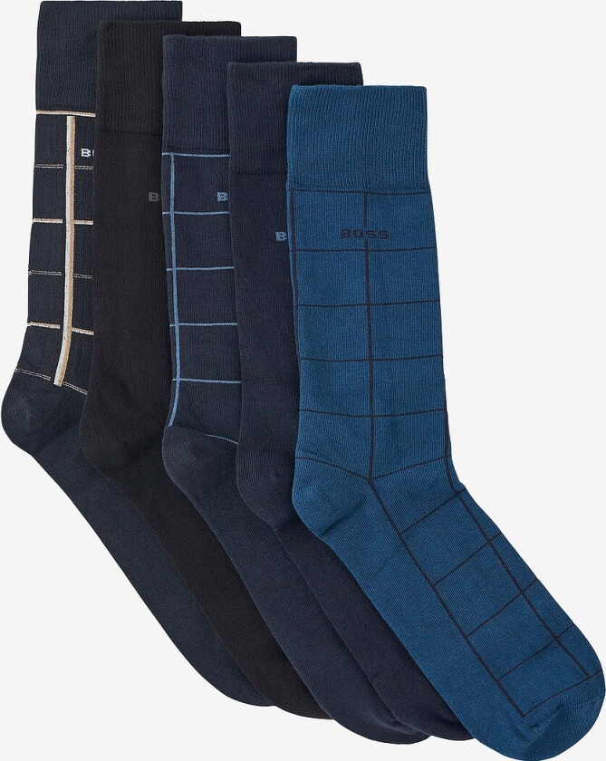 Bilde av Sokker 5prsgiftset Check CC 5-pakning - Flerfarget