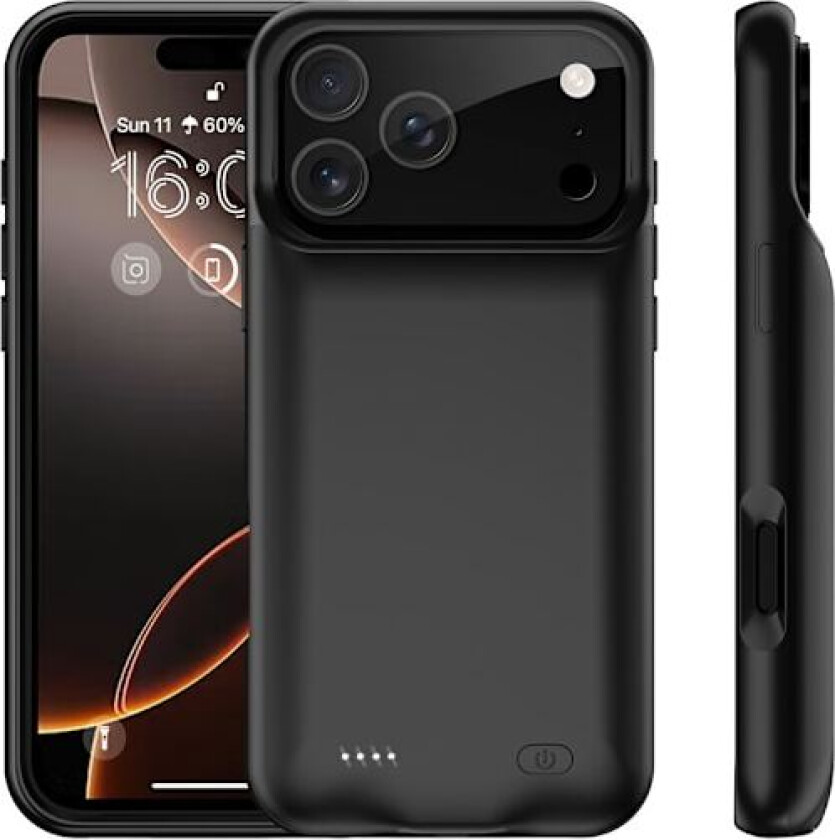 Ladetui For iPhone 17 Pro 6000mAh oppladbart batterideksel Powerbank