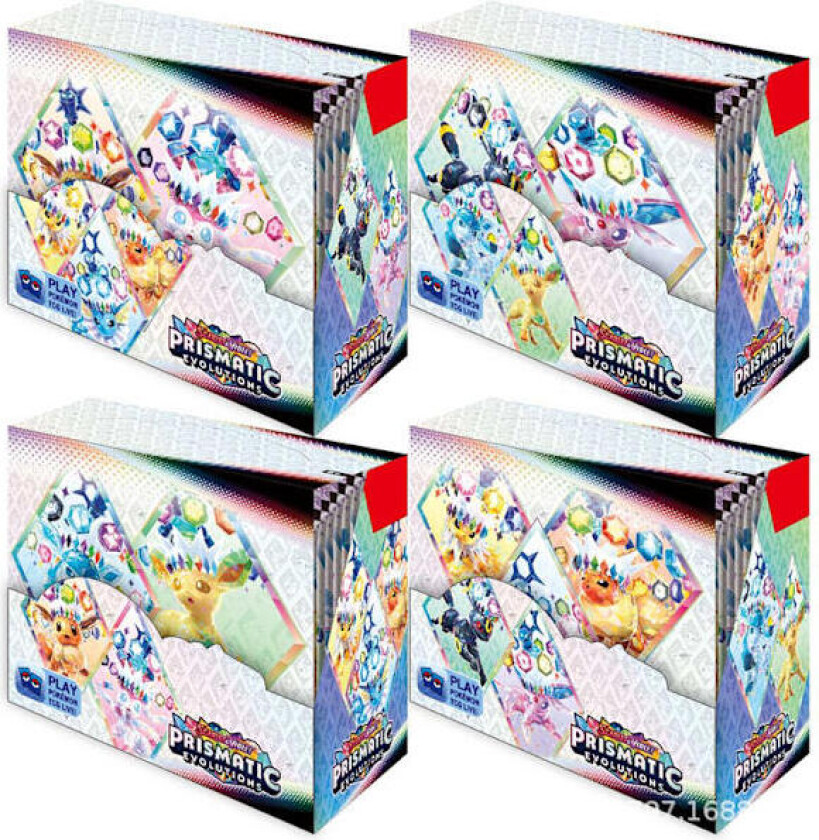 Pok e mon-kort 360 Booster Pack Pok e mon Foil-kort Prismatic Evolutions - Velg 1 av 4 som sendes tilfeldig