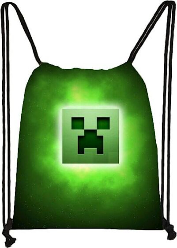 Ny Minecraft Gymbag Svart svart svart