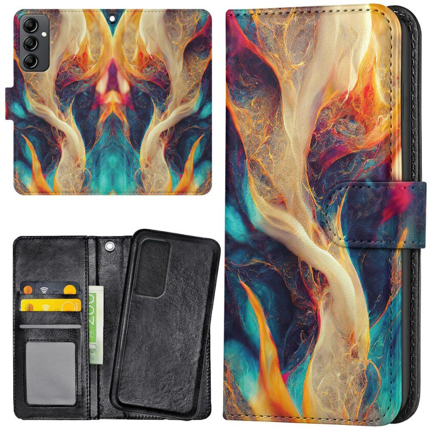 Samsung Galaxy S24 Plus - Lommebok Deksel Abstrakt Mønster