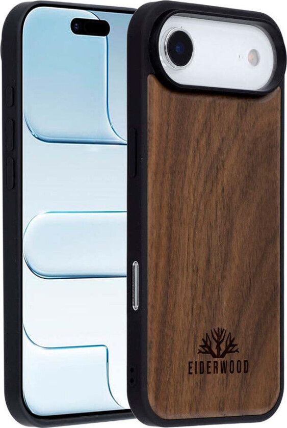 iPhone Air Magnetisk Tredeksel - MagSafe Kompatibel - Valnøtttre