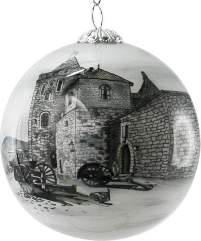 Julekule Håndmalt Bergen Rosenkrantztårnet